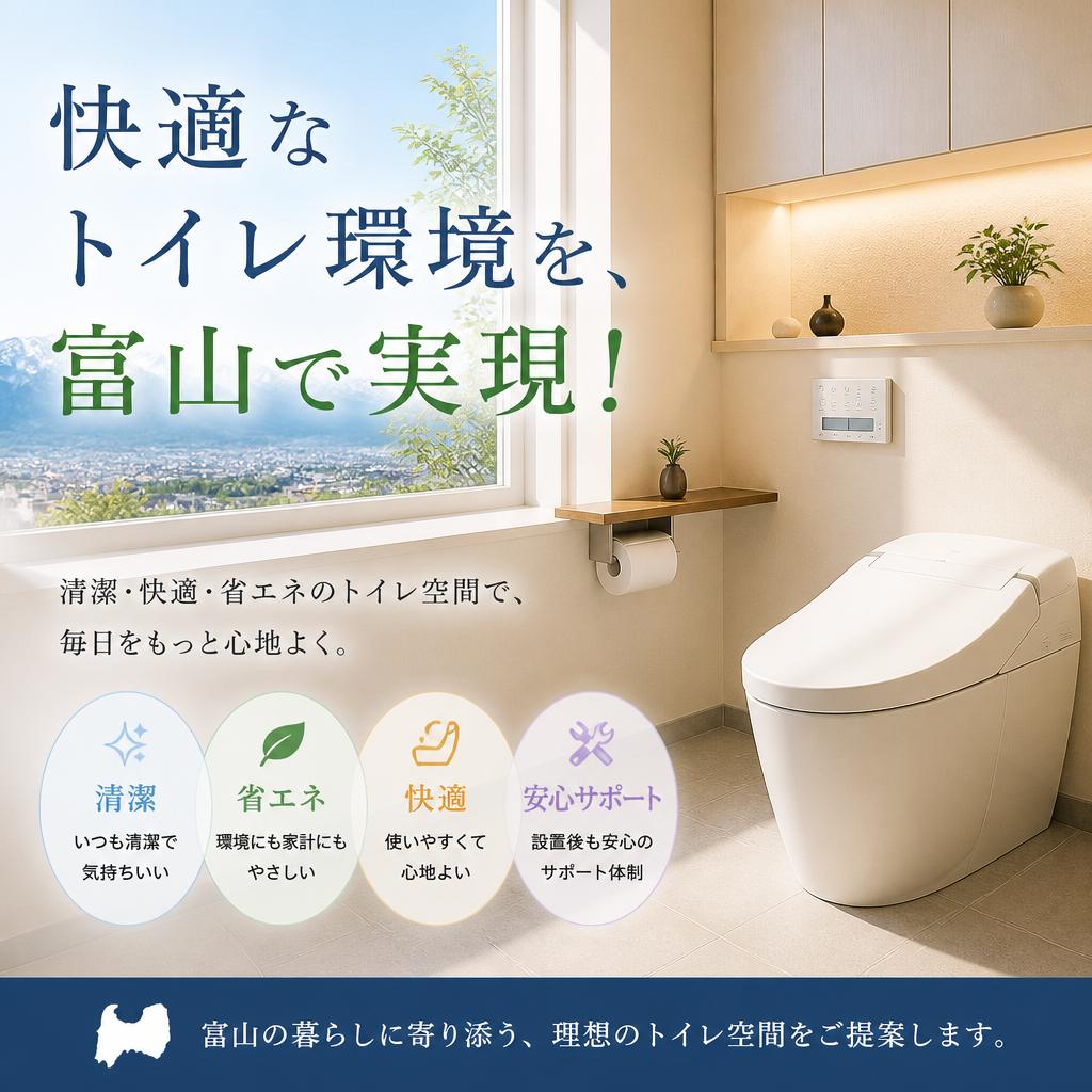 快適なトイレ環境を、富山で実現！
